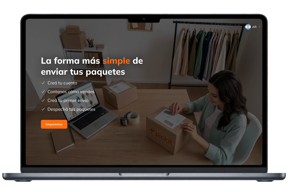 Registro rediseñado en una notebook